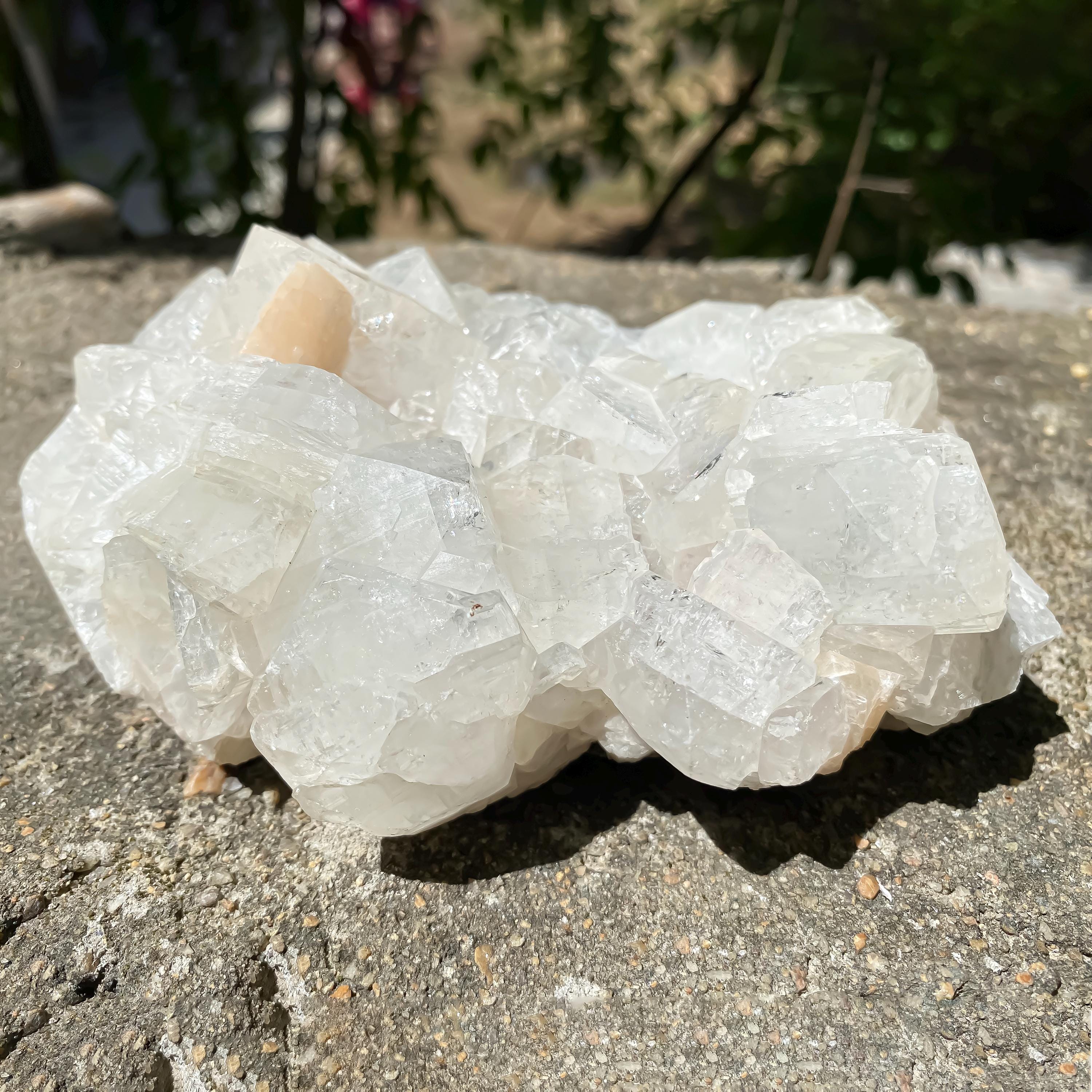 Natural Apophyllite Crystal Cluster: Spiritual Home Decor, Meditation Stone 835gm