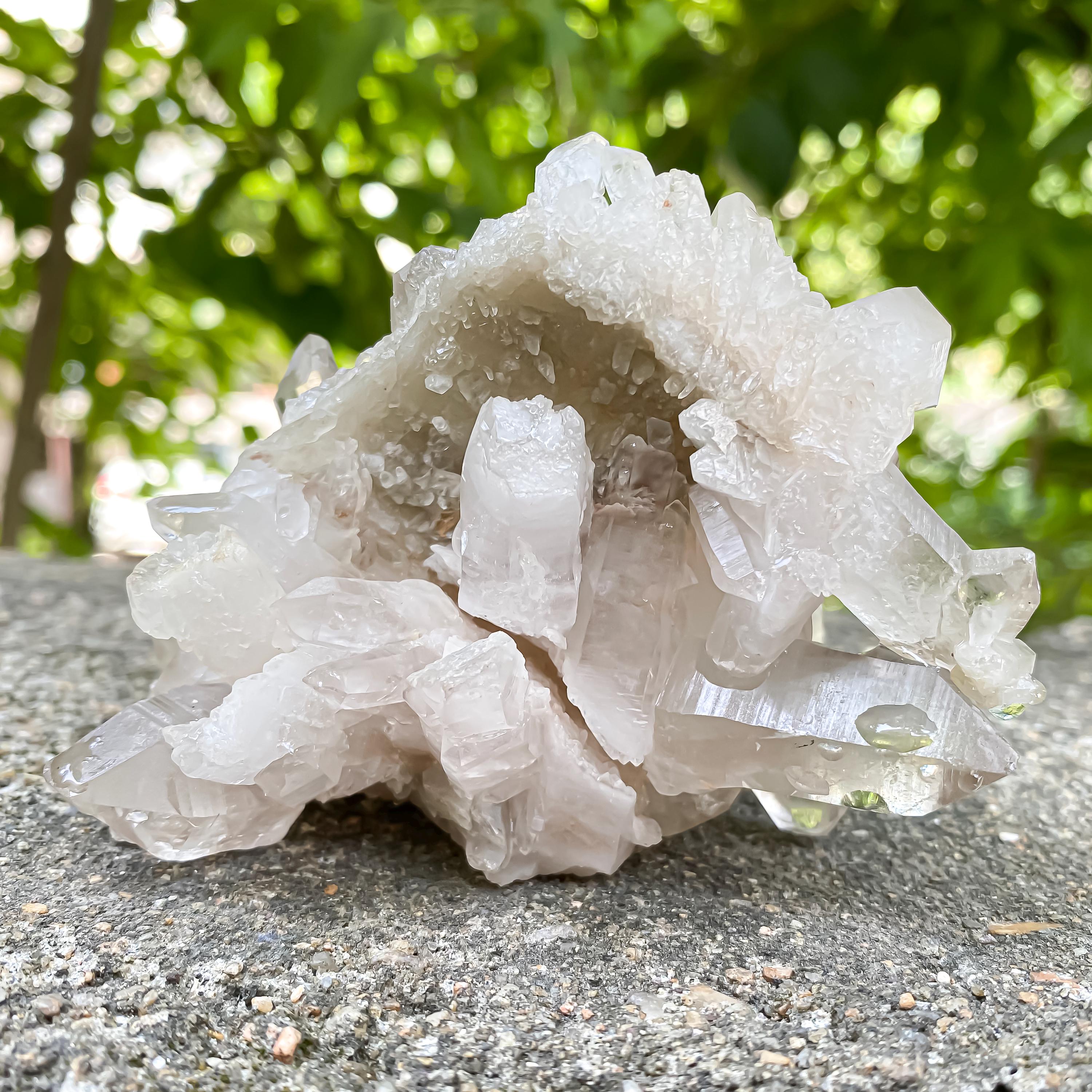 Raw Smoky Quartz Crystal Cluster  Natural Healing Stone, India (340gm)