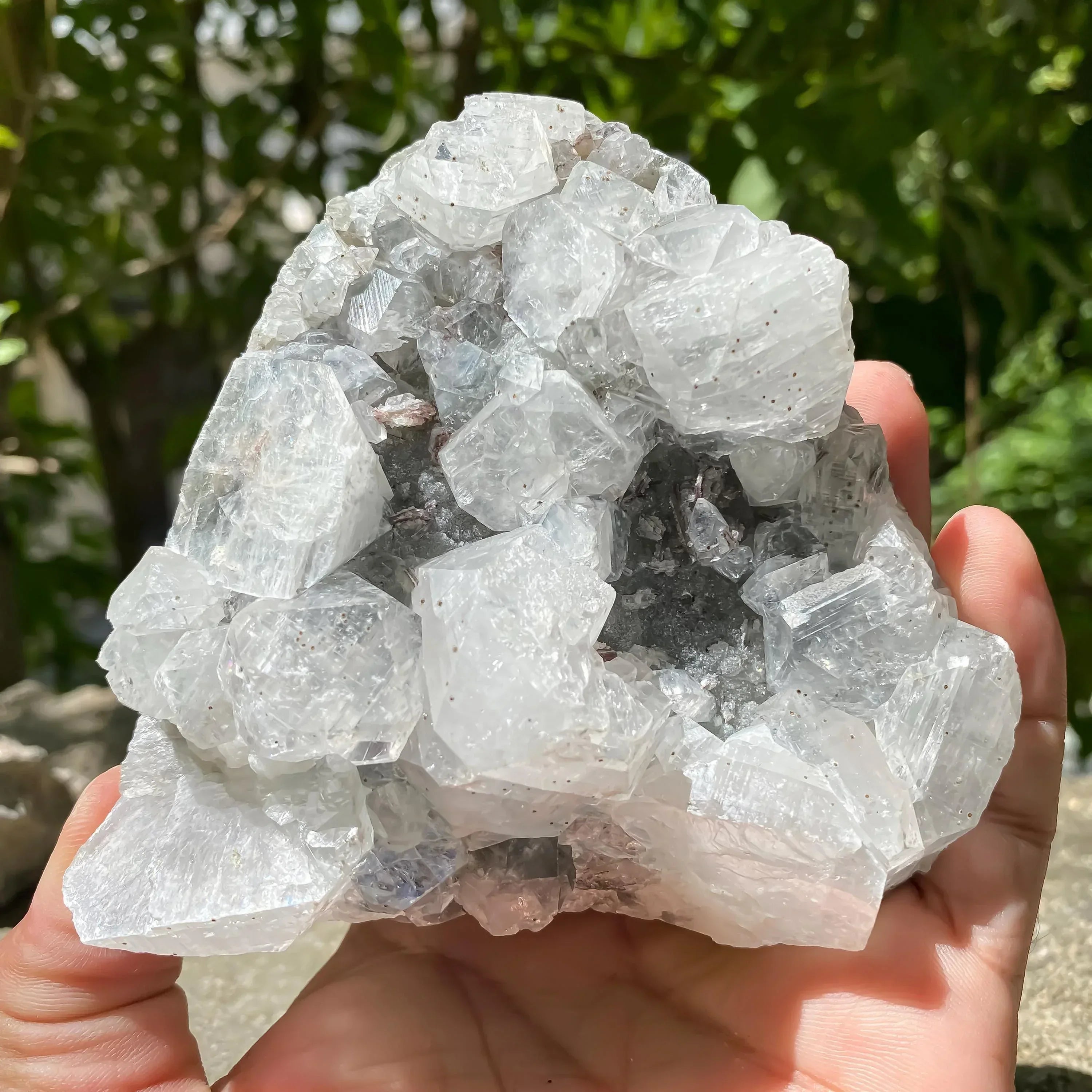 Apophyllite Crystal Cluster, Stunning Sparkling Zeolite Specimen, Cubic White Apophyllite Zeolite Cluster 580gm Zeolite