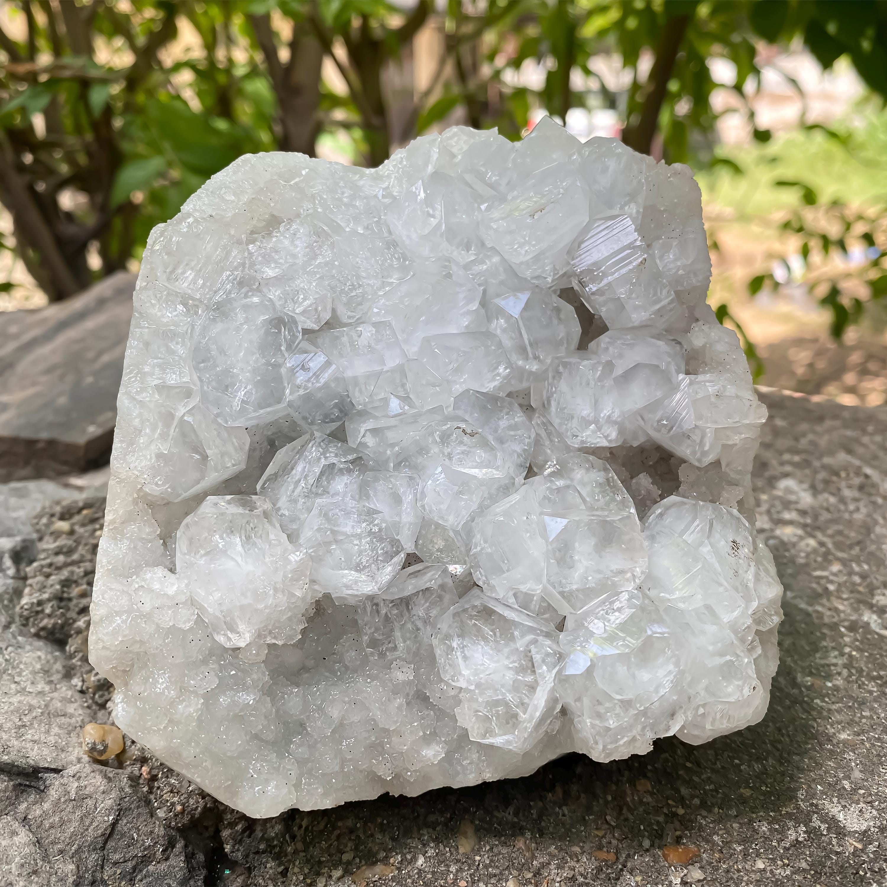 Natural Apophyllite with Stilbite Cluster - High Vibration Reiki Healing Crystal 975gm