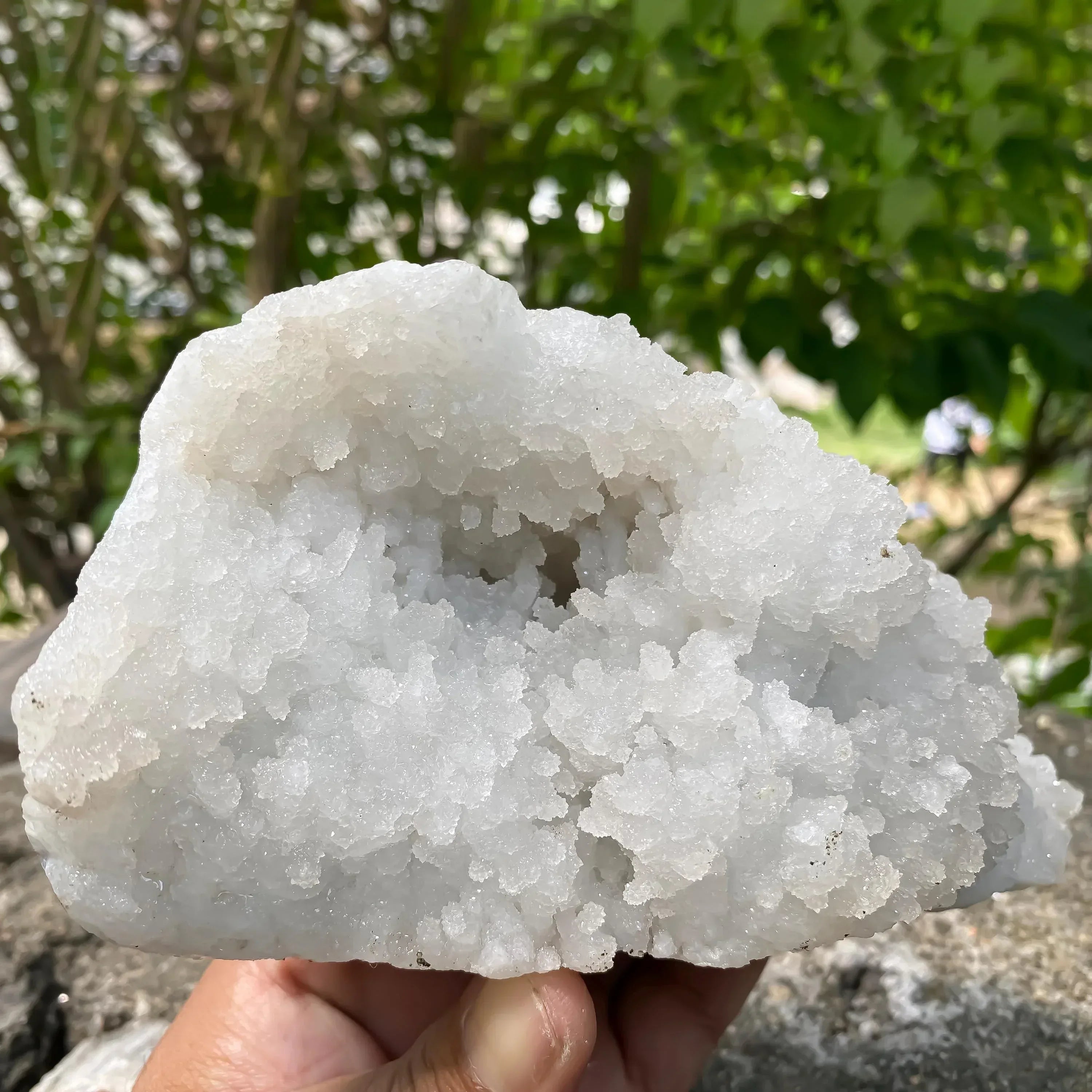 Chalcedony Apophyllite Cluster: 710gm Healing Crystal Decor Zeolite