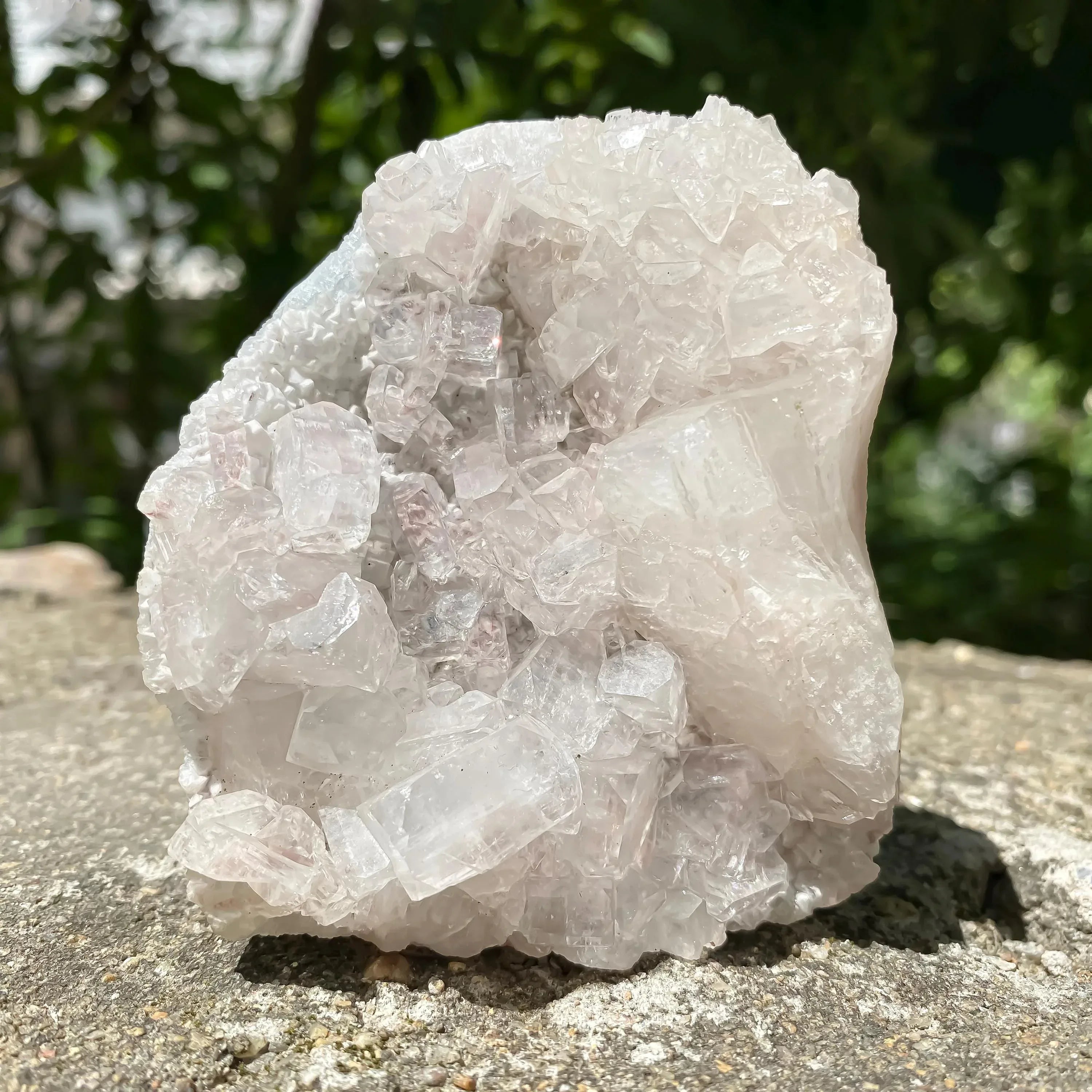 Apophyllite Zeolite Cluster: Meditation Decor Rough 225gm Zeolite