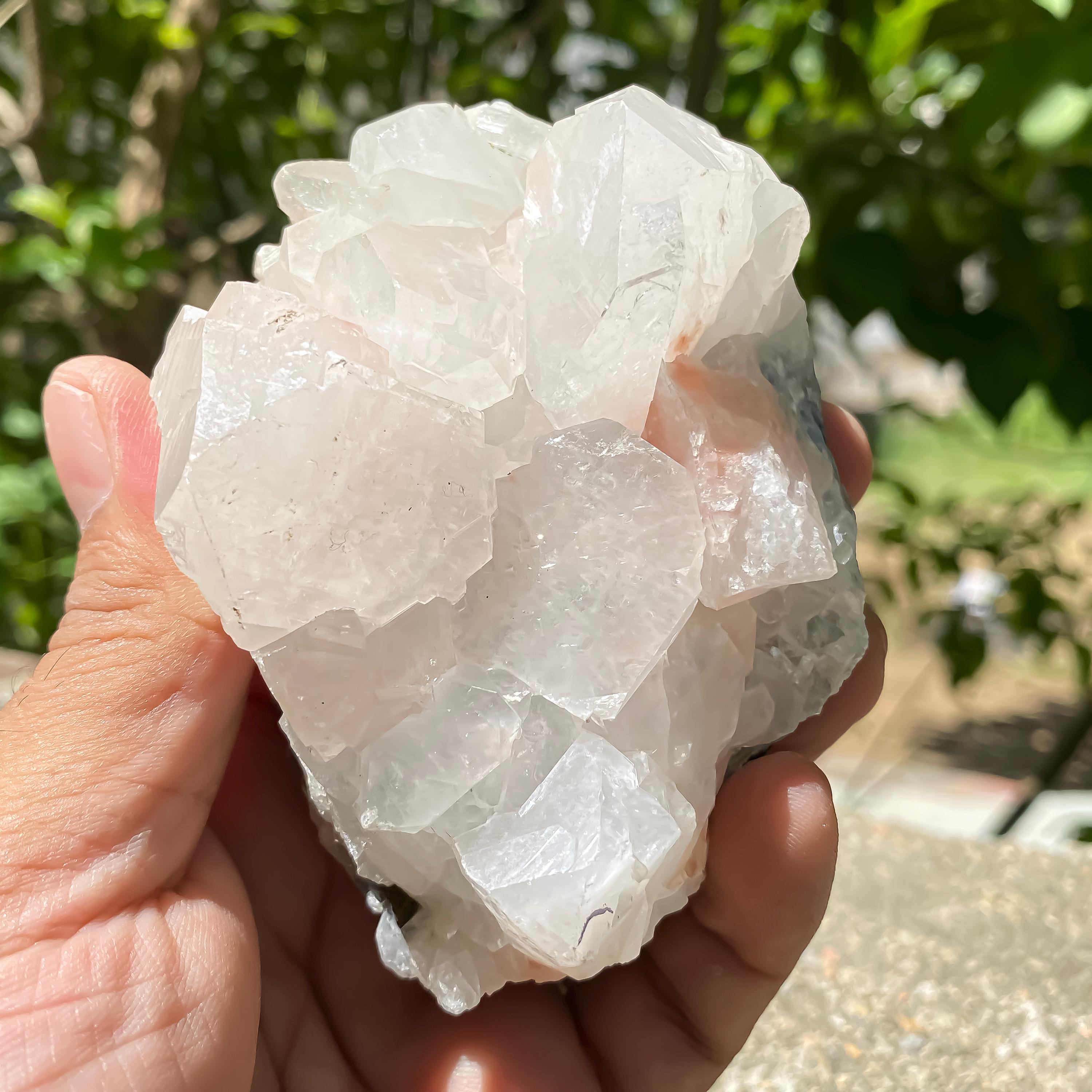 Natural Apophyllite Cluster Rough  Clear Crystal for Clarity, Spiritual Connection & Energy Minerals