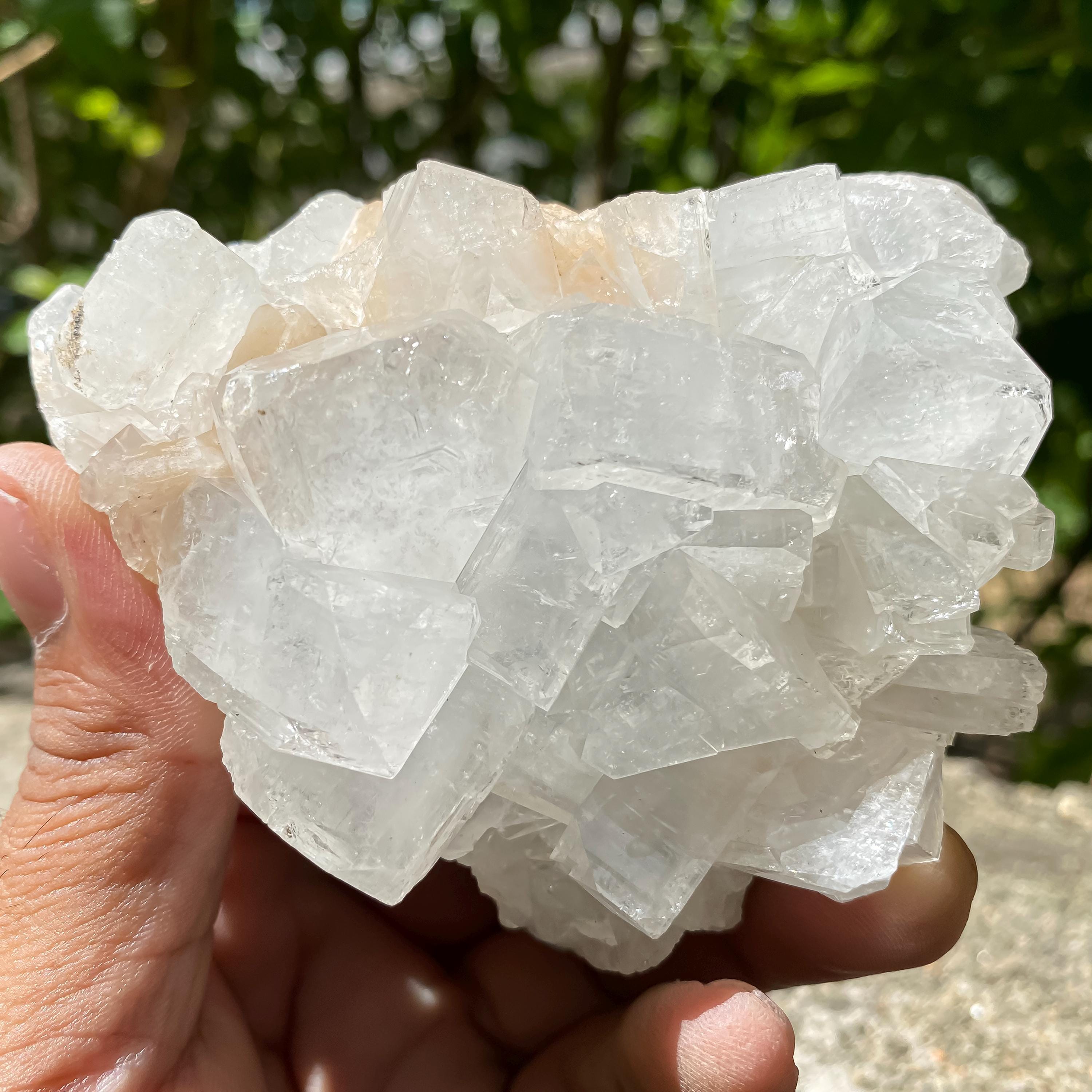 Natural White Apophyllite Crystal  Raw Cluster  Meditation & Healing Stone Decor Rough 296gm