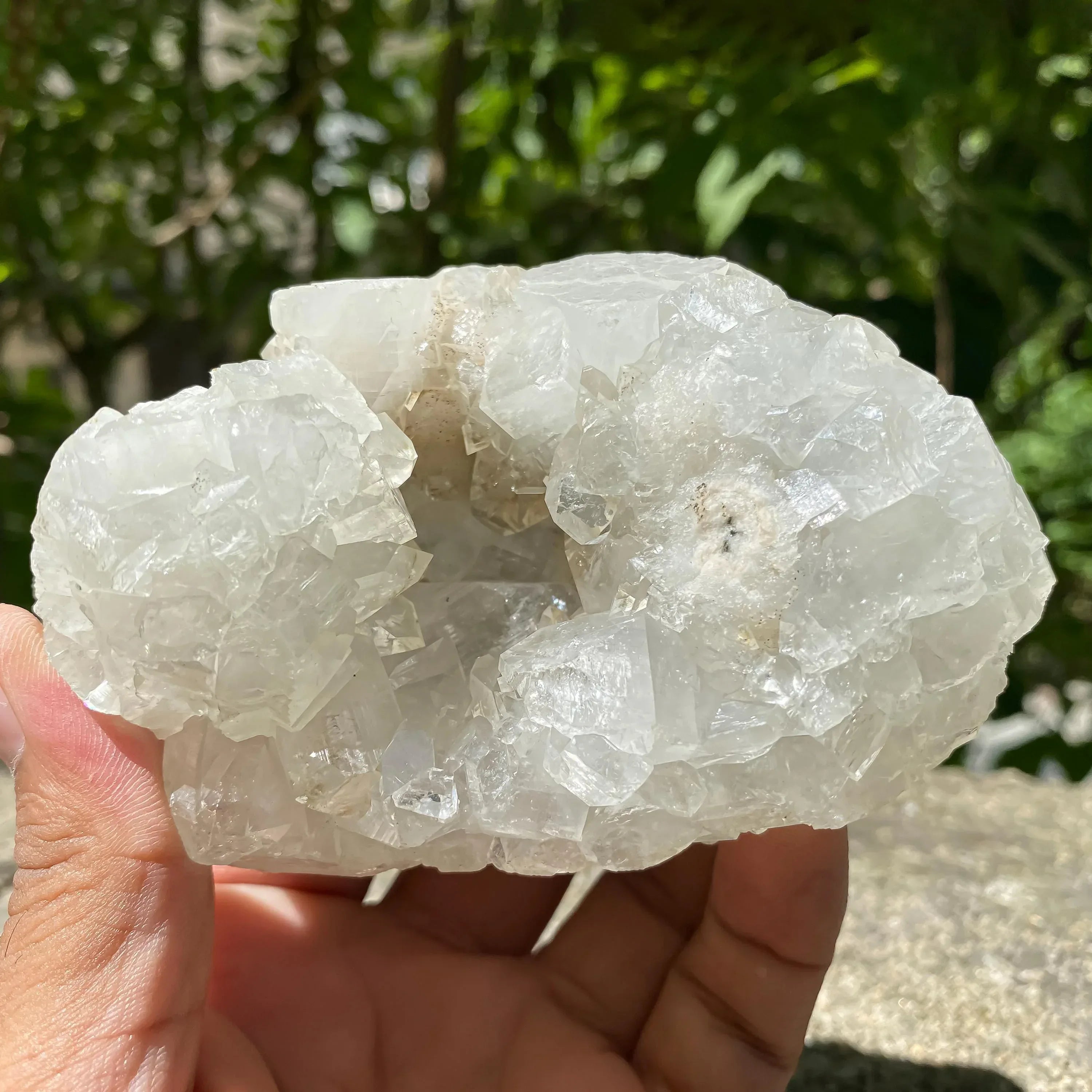 Apophyllite Zeolite Cluster:Meditation Decor Rough 410gm Zeolite