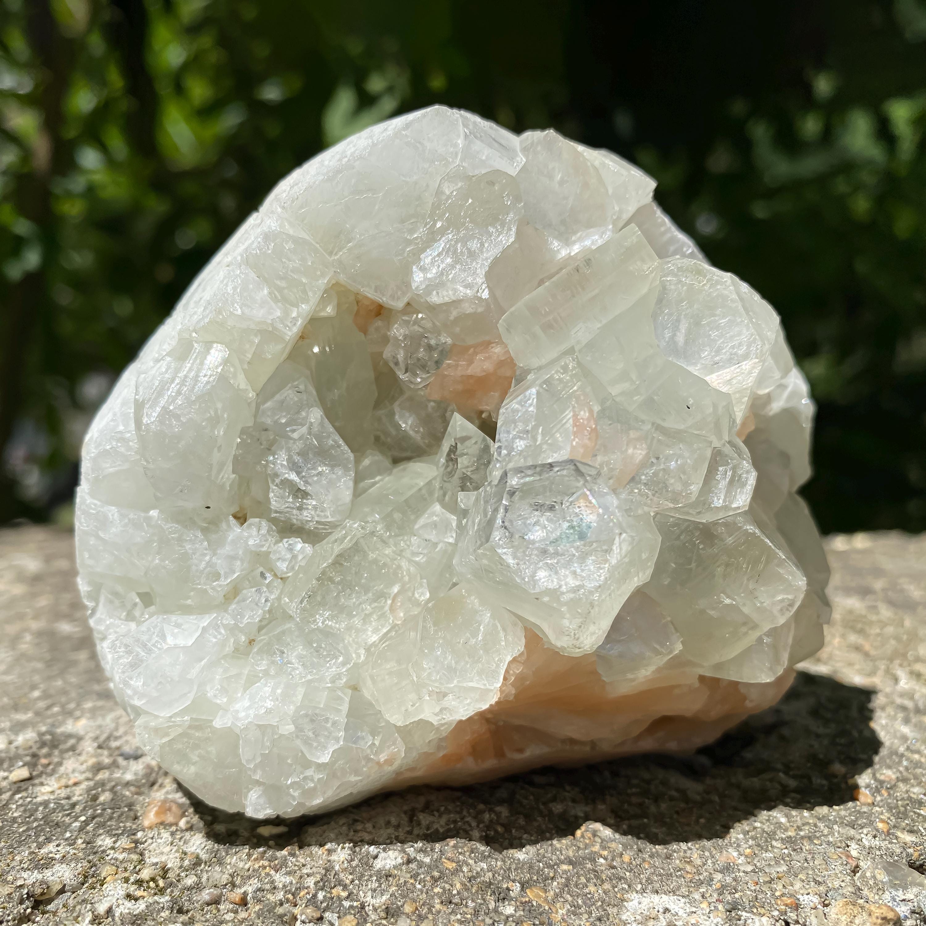 Raw White Apophyllite Cluster: 500gm Rare Crystal Specimen, Home Decor