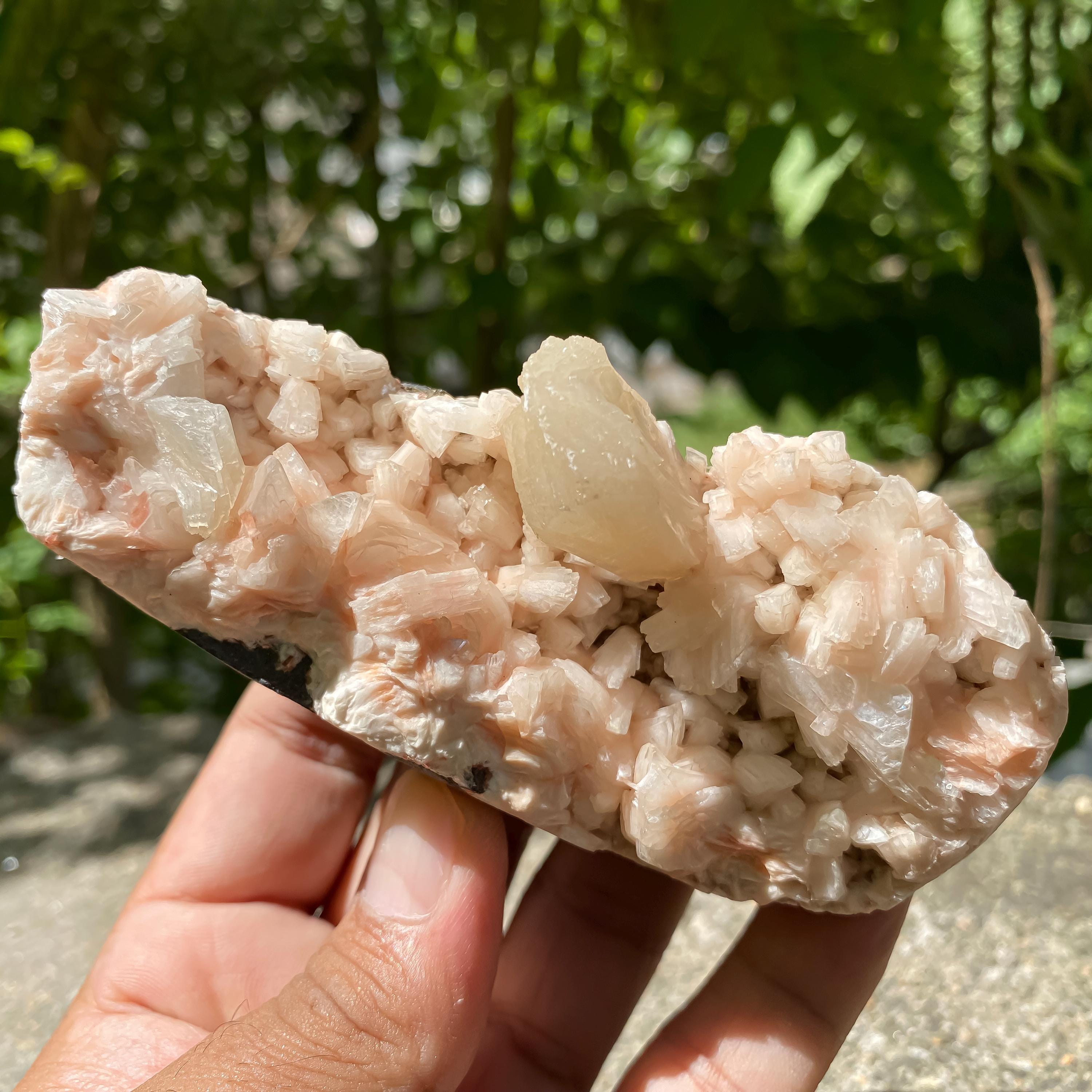 Stilbite Apophyllite : Natural Mineral Specimen, Raw Rough Mineral 255gm