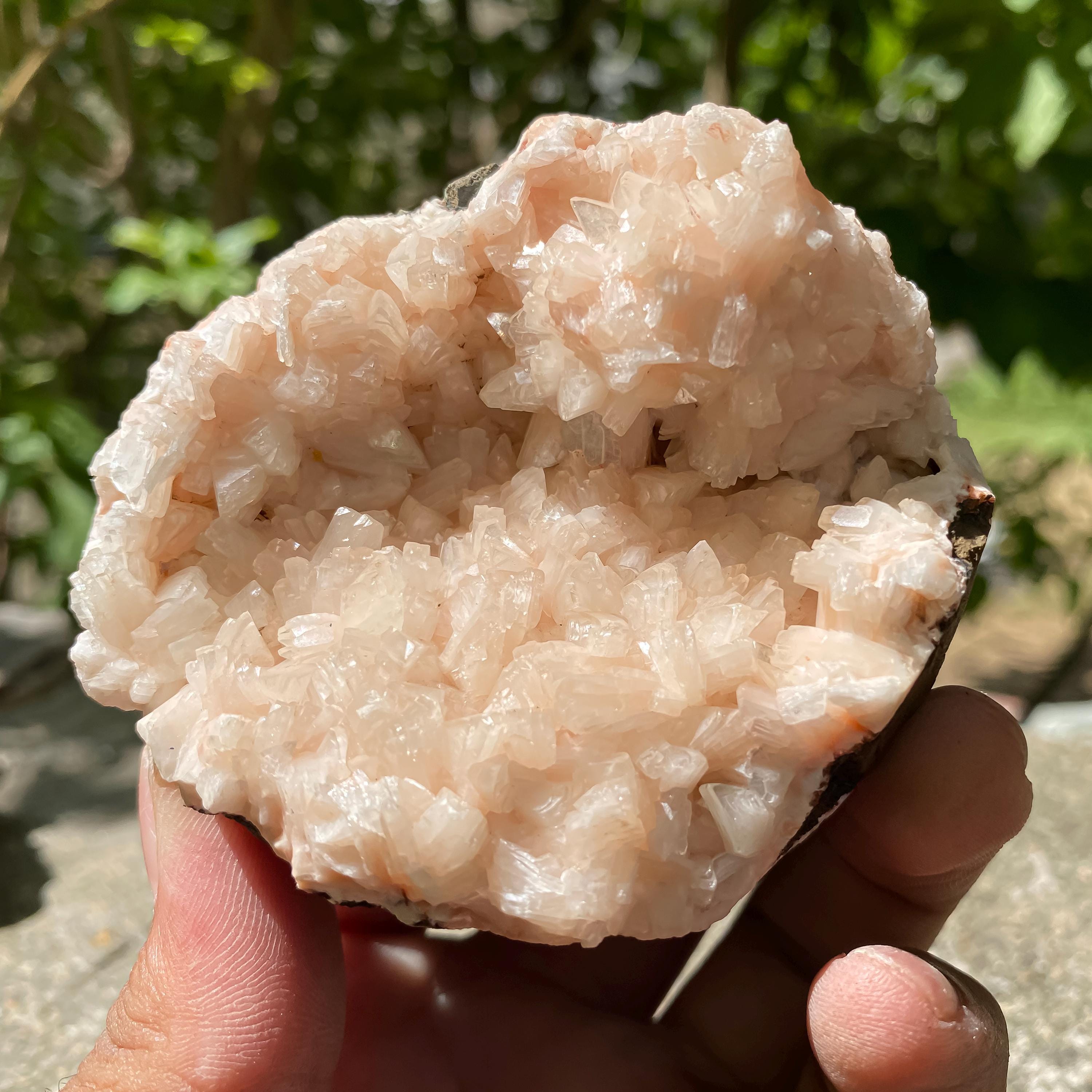 Peach Stilbite Apophyllite Cluster | 300gm Reiki Healing Crystal