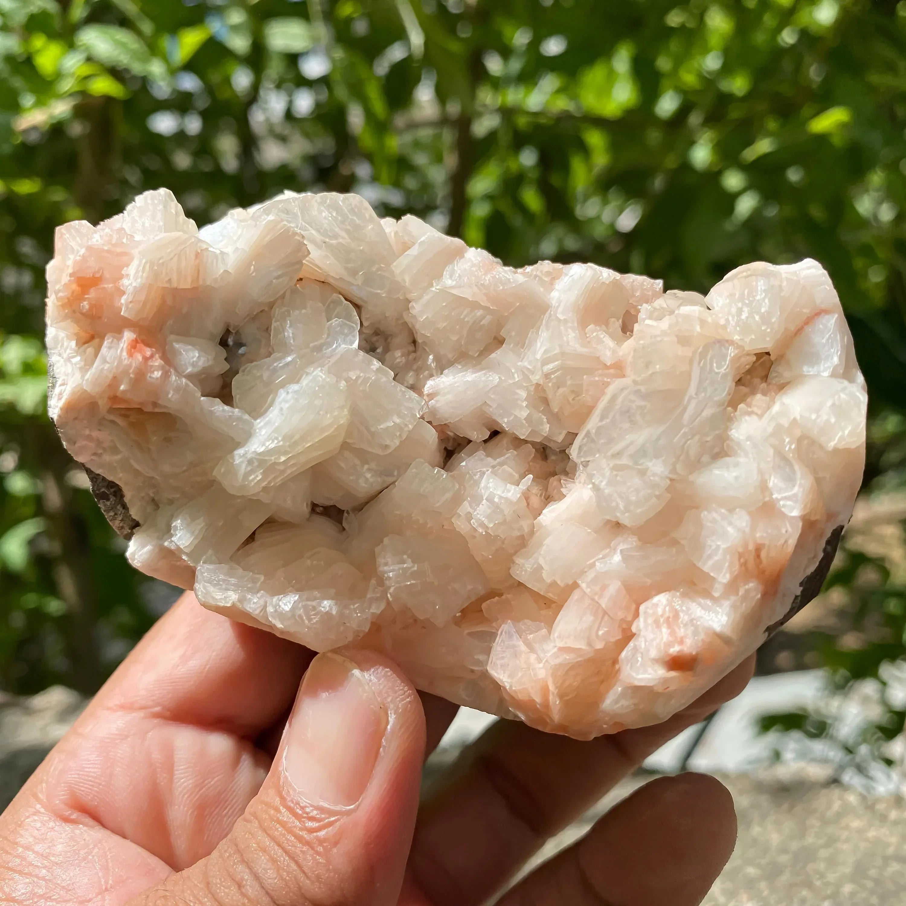 370gm Peach Stilbite Apophyllite Crystal Cluster with Stilbite Mineral Rough Healing Crystals Zeolite