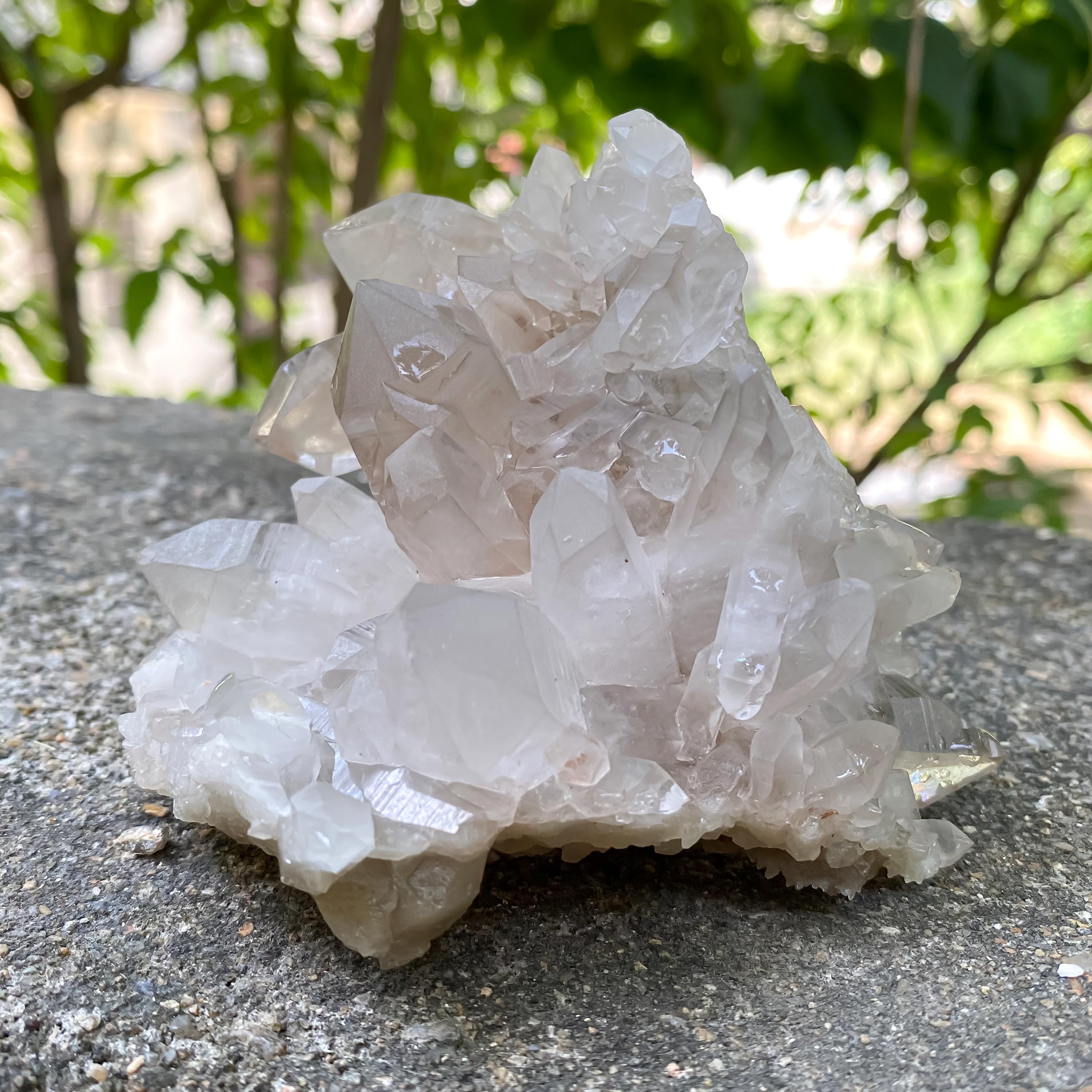 Raw Smoky Quartz Crystal Cluster  Natural Healing Stone, India (340gm)