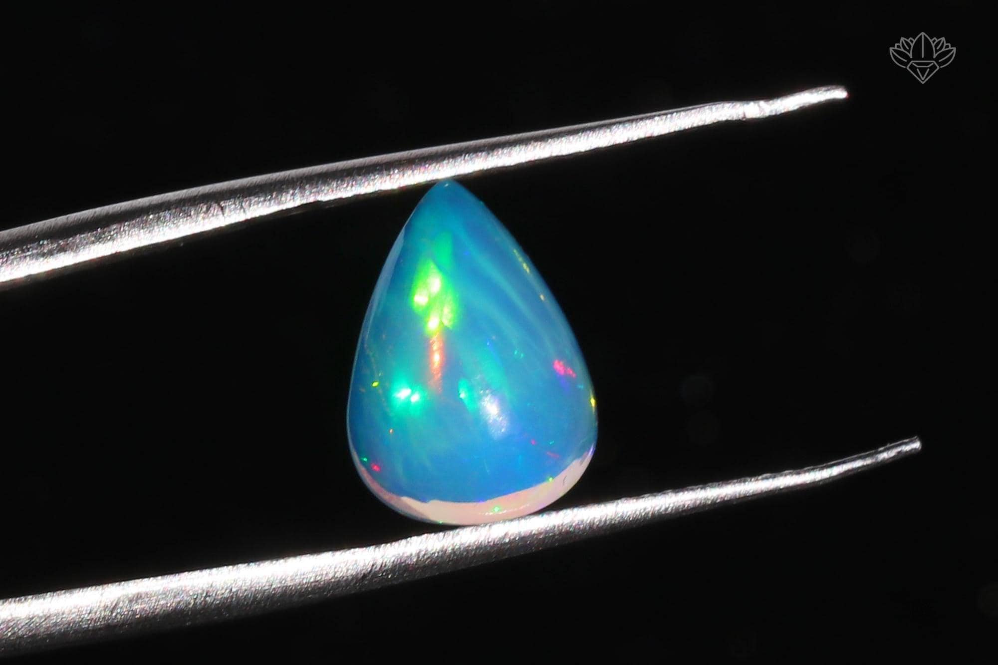 Ethiopian Opal Cabochon: Rainbow Flash Gemstone for Jewelry (12X8mm